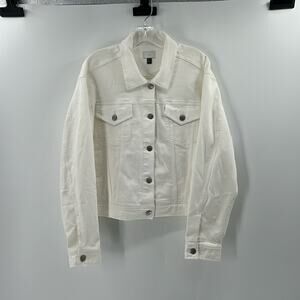 Lauren Ralph Lauren Denim Jacket - White Wash - XL - New with tags